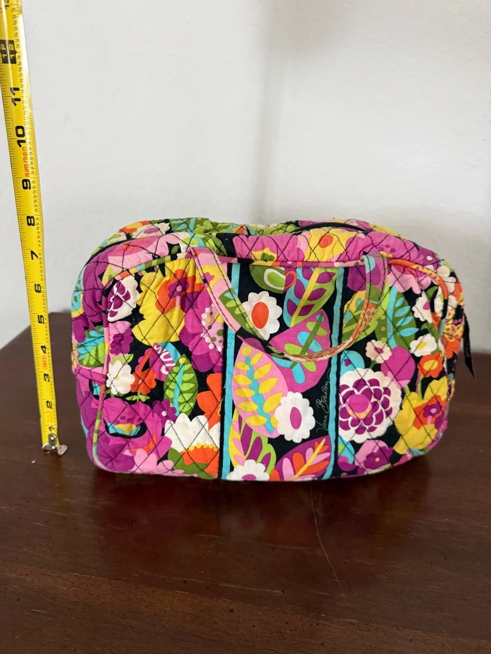 Vera Bradley quilted cosmetic